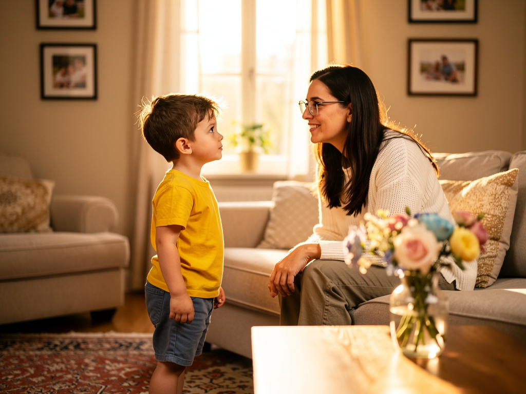 Imagine if: A beautiful little boy meets her mom.
