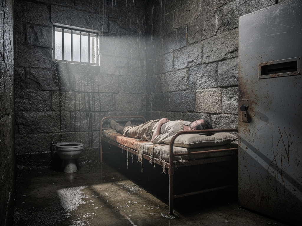 استيقظتَ يوماً وجدت نفسك محبوساً في سجن عفن وحيداً ليس معك أحد ..