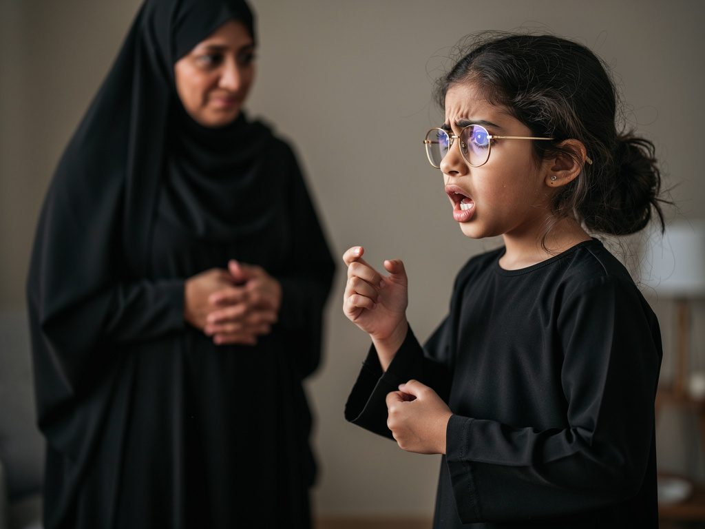 تخيل لو: بنيه اسمها زهراء ما تريد تمتحن يوم الأربعاء تريد تؤدي أو ما تريد تمتحنين البنات ما يريدن يفتحن وهي زعلانه ولابسه أسو