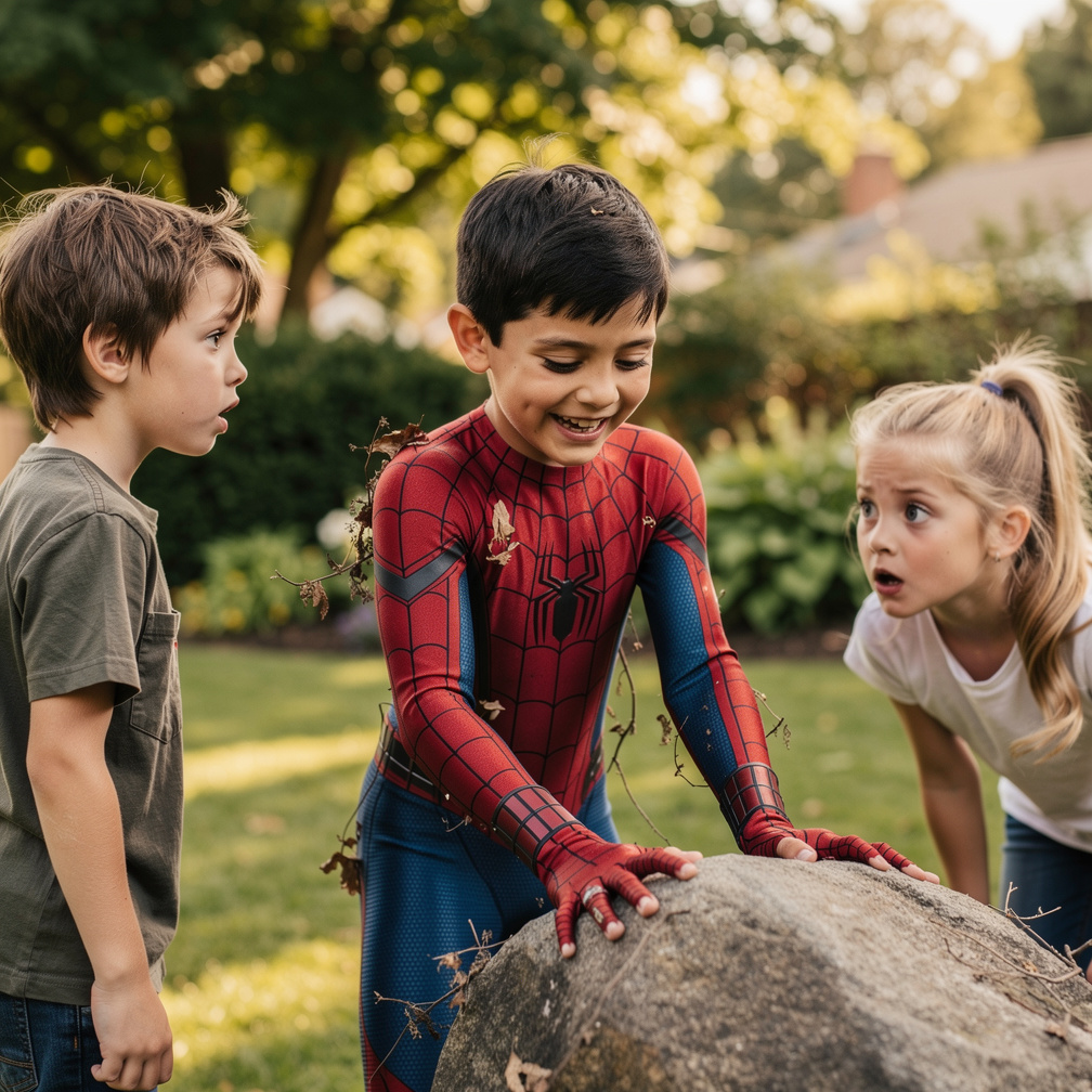 ولما لبسها صار عنده قوه خارقه.