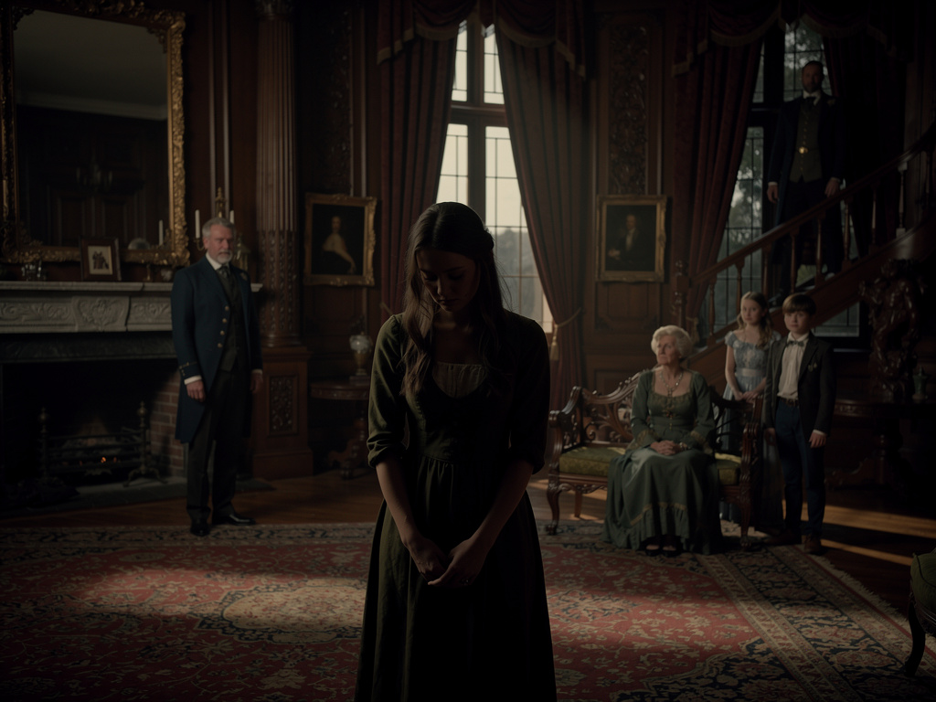 تخيل لو: في العصر الفيكتوري ابنة الدوق الغير شرعية غير مرغوب بها من عائلتها من قبل والدها وزوجة والدها الدوق كلود والدوقة ليل