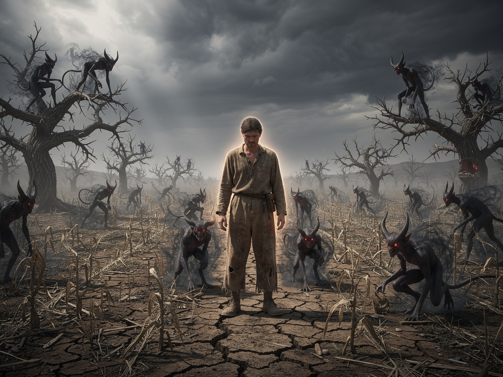 تخيل لو: بطل أنمي بيموت ويرجع للحياة من جديد في شكل فلاح فقير ويعيش حياته بعيد عن القتلة ورغم ذلك انتشرت الشياطين في كل مكان 