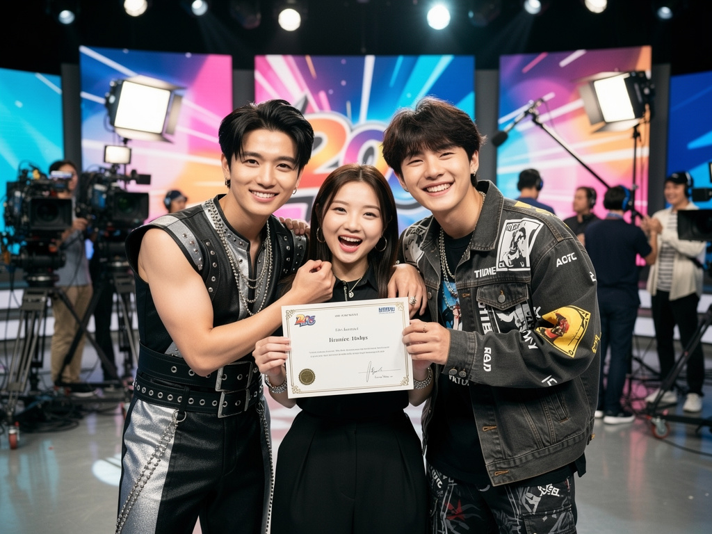 Imagine if: A kpop fangirl named Y/n won a special prize to go with Jimin and Jungkook of BTS to film Are you sure show. She