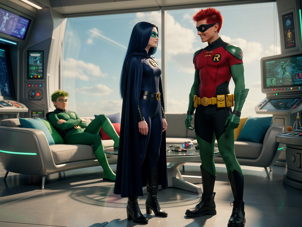 Imagine if: Teen titans go. Raven started to fall for Robin. Beast boy broke up. Robin treats her better. They became close f