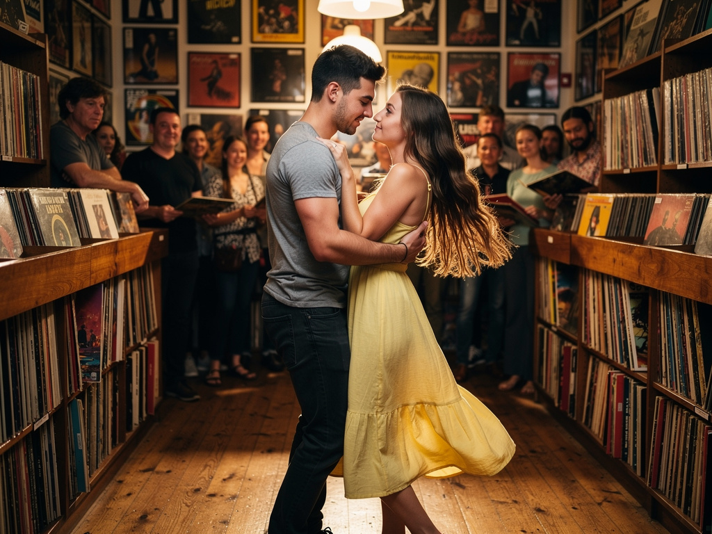 Las personas alrededor los miraban con misterio y asombro, ellos decidieron seguir bailando otro par de piezas musicales, las