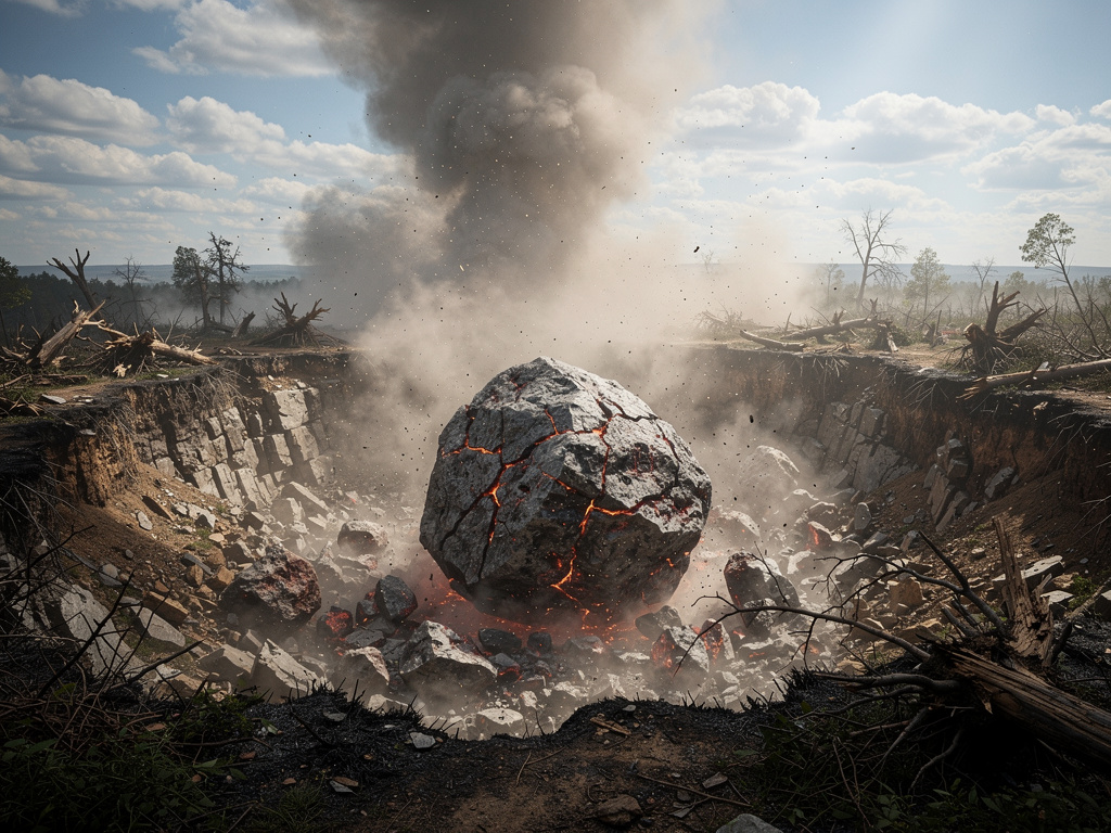 تخيل لو: سقط نيزك على الأرض