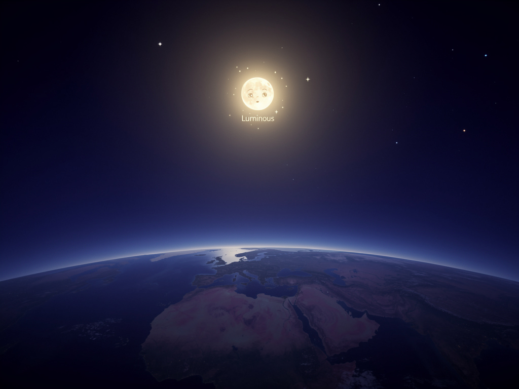 تخيل لو: ‏
‏صورة الصفحة الحالية في القصة
‏لامع وسر النهار
‏تأليف "وردة عنبر"
‏الصفحة 1 من 10
‏في كبد السماء الزرقاء الداكنة، 