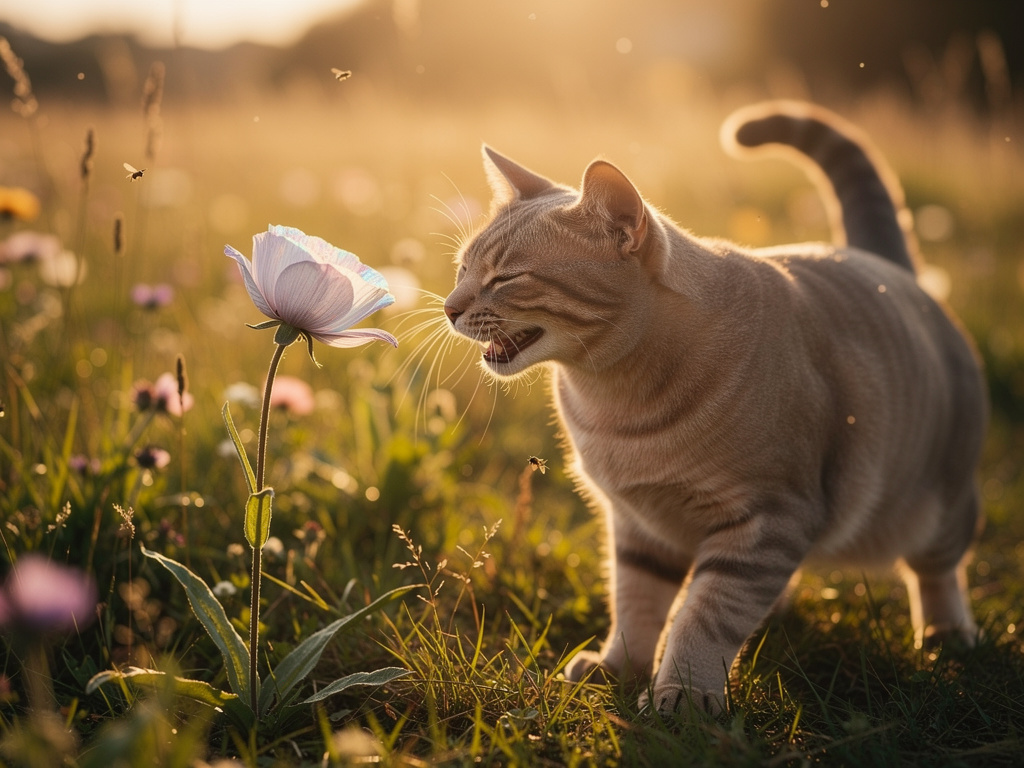 وبينما كانت لولو تتجول، وجدت زهرة فريدة من نوعها. لم تكن مجرد زهرة عادية، بل كانت "زهرة الضحك" التي تهتز كلما اقترب منها أحد.