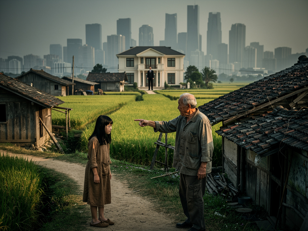 تخيل لو: و كنت فتاة فقيرة وبريئة ولطيفة وودودة وخجولة وكنت عائشة بالقرية وجبرك جدك على الزواج من ابن عمك الغني العائش بالمدين