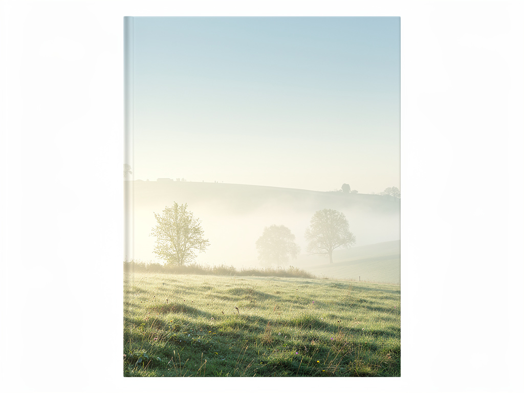 تخيل لو: غلاف كتاب لرواية حين يهدئ القلب.