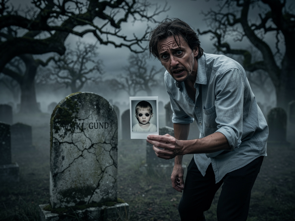 تخيل لو: كنت تجد صور بولارويد لطفلك، ولكن مع عيون سوداء كالفحم، على عتبة باب منزلك كل صباح أحد أيام الأسبوع - صورة الأسبوع ال