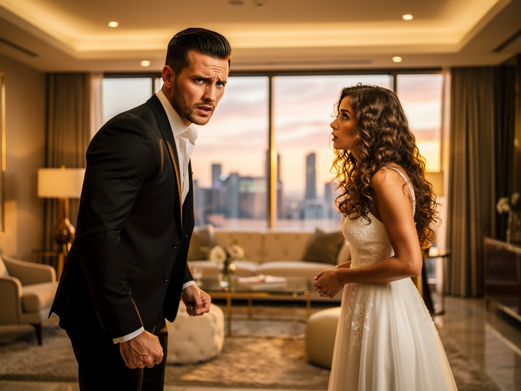 تخيل لو: انك تزوجت برجل وسيم ولكنه يغضب بسرعة.