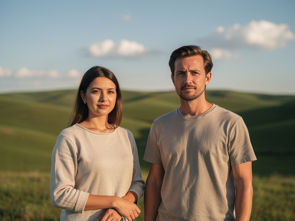 Hayal et: Bir kadın ve erkek var.