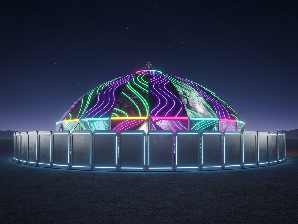 Hayal et: İnanılmaz Dijital Sirk Ponomi soyutlanıyor.