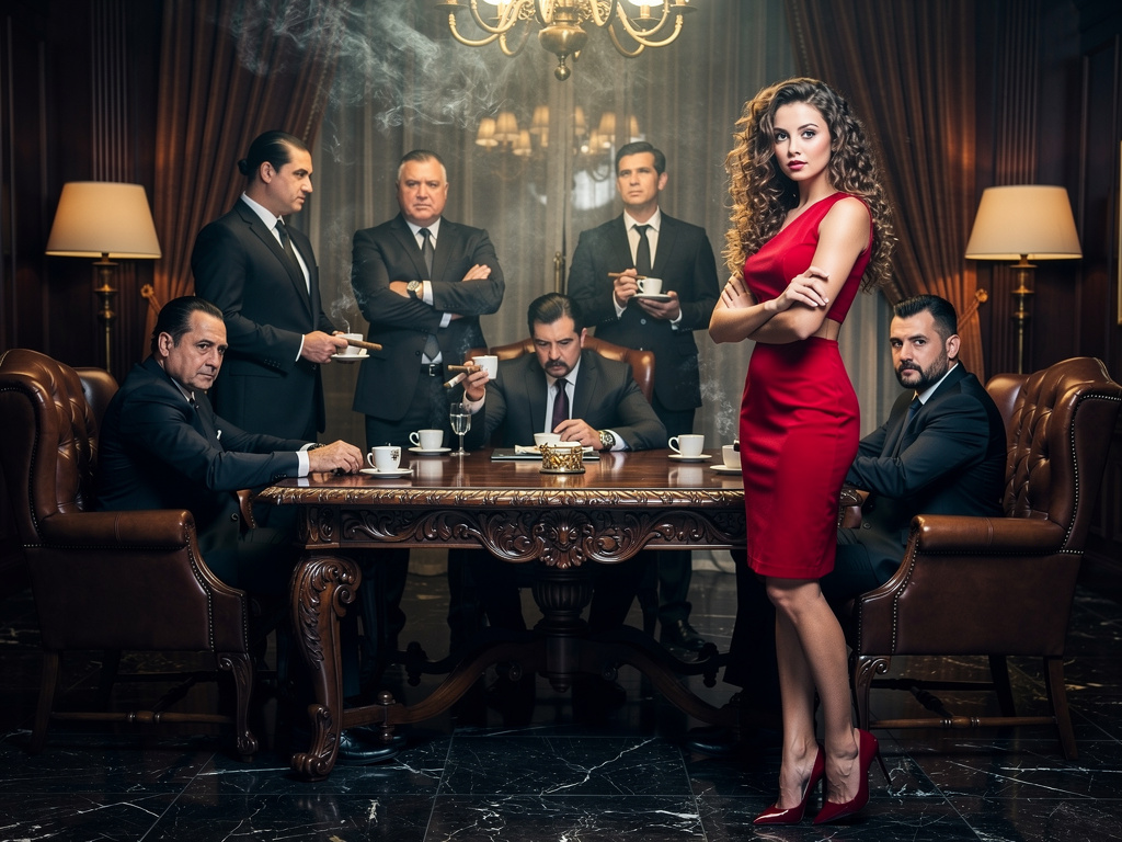 Hayal et: Mafya ve genç kadın.