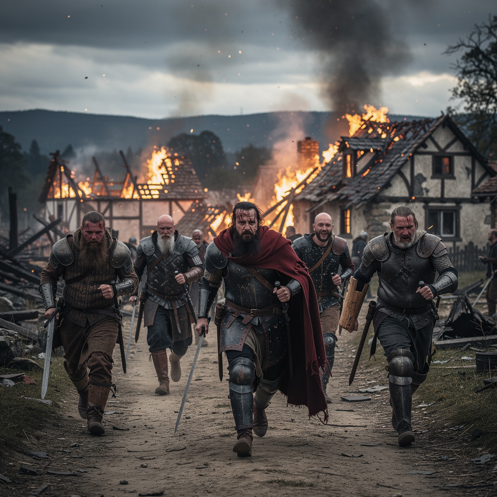 Hayal et: 1. bölüm kanlı baskından kaçan son yiğitler.