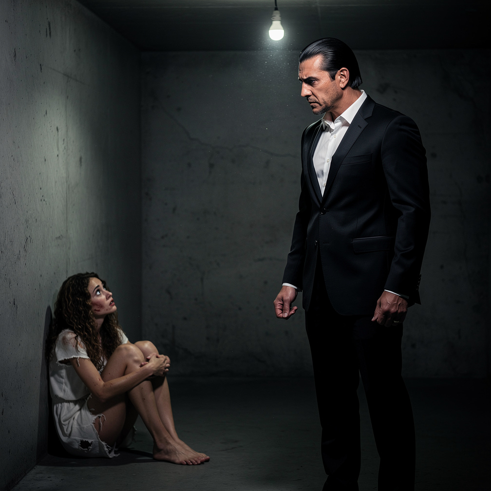 Hayal et: Karanlık psikopat takıntılı acımasız duygusuz mafya adamı ve takıntılı olduğu tutsak kız.