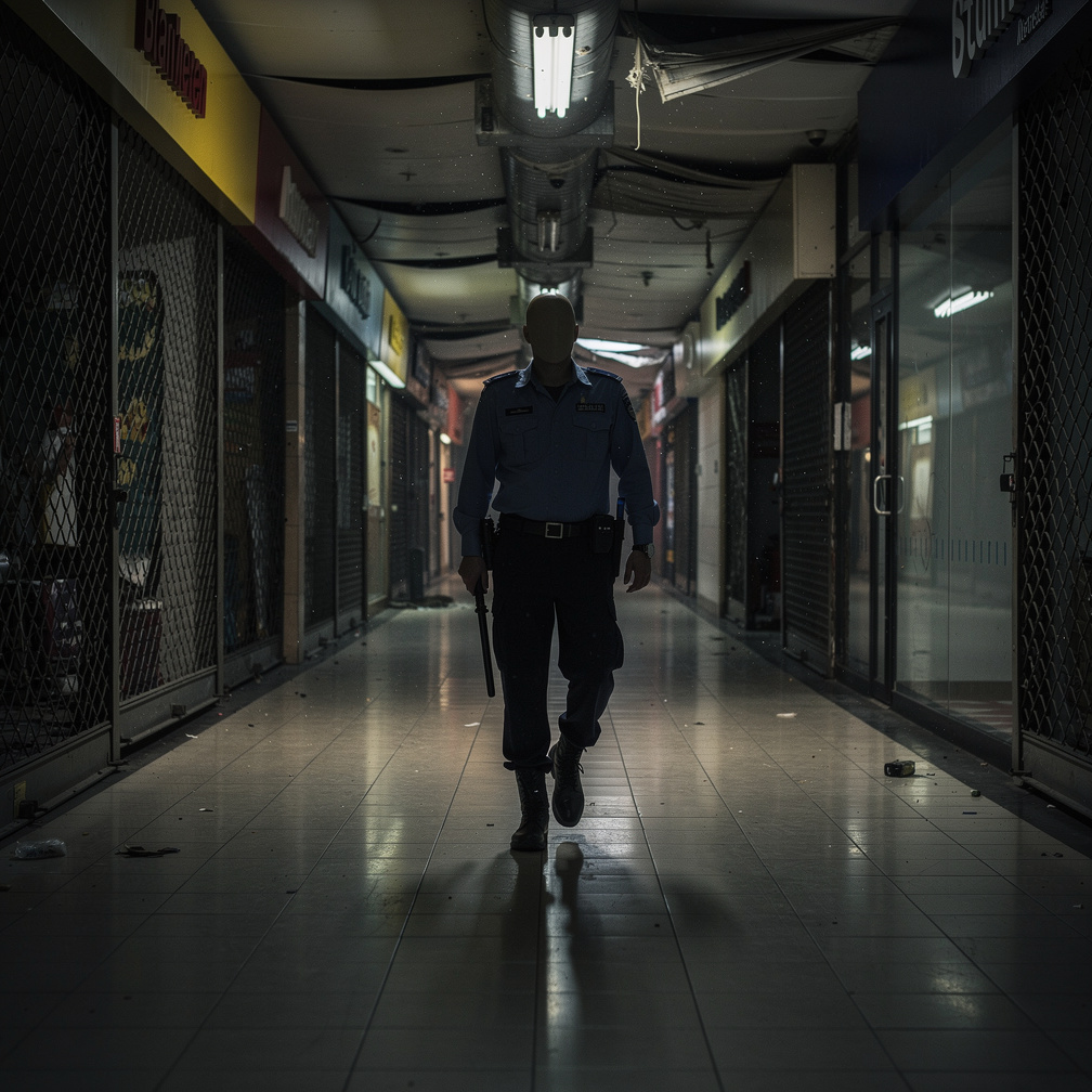 Imagine if: You are the night guard of a mall where all sort of horror urban ghosts and monsters trade as humans sleep. You m