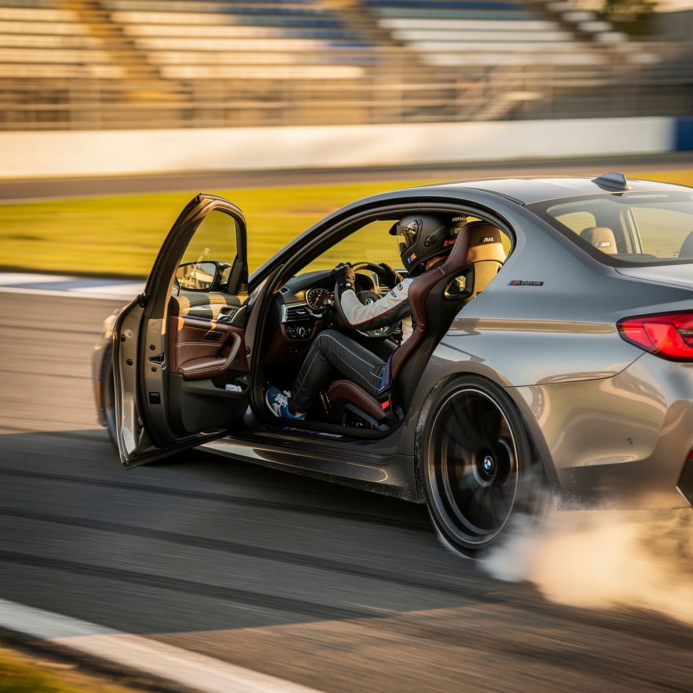 Imagine if: I want you to create a video of me drifting BMW M5.