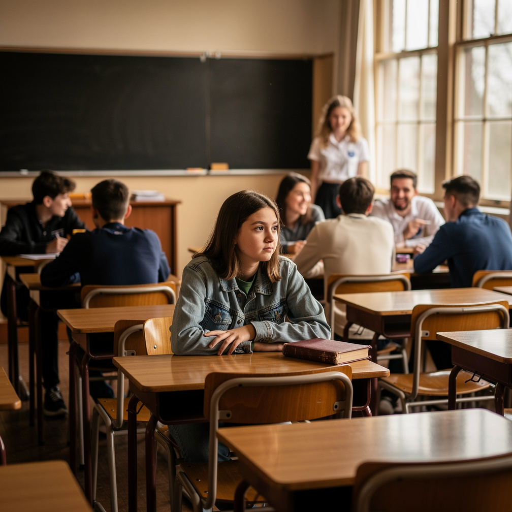Hayal et: Bir zamanlar lise hikayesi. 
Ben Lina daha yeni başladık yeni dim yani bir türlü çaylak.tim ve onu gördüm tabi bend
