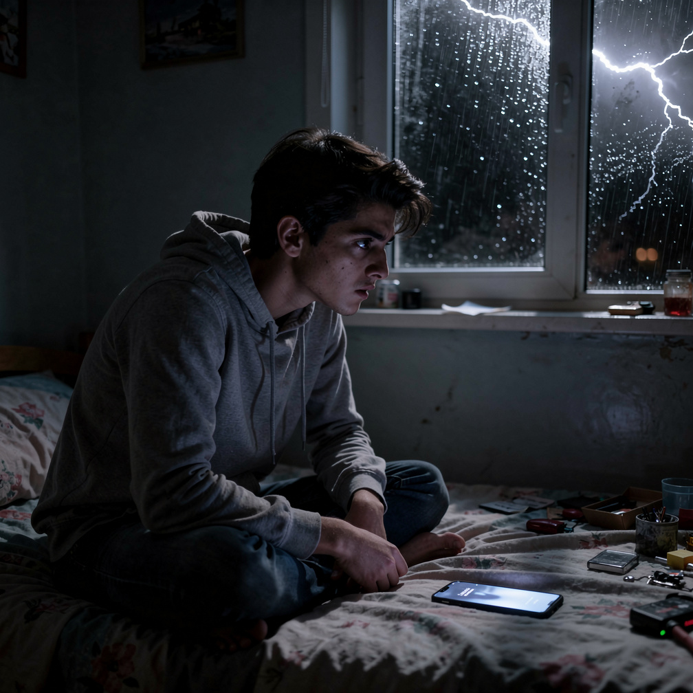 अचानक उसका फोन बजा 📱
स्क्रीन पर “Unknown Number” लिखा था।
रोहन ने सोचा—इतनी रात को कौन कॉल करेगा?
डरते हुए उसने कॉल उठा लिया…