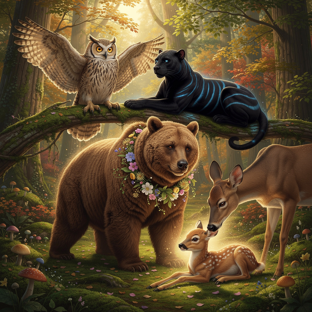 A deer can magically cure any injuries.