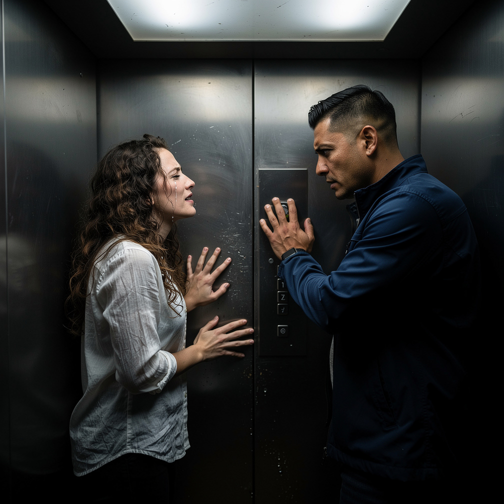 And I start crying, because I have claustrophobia.