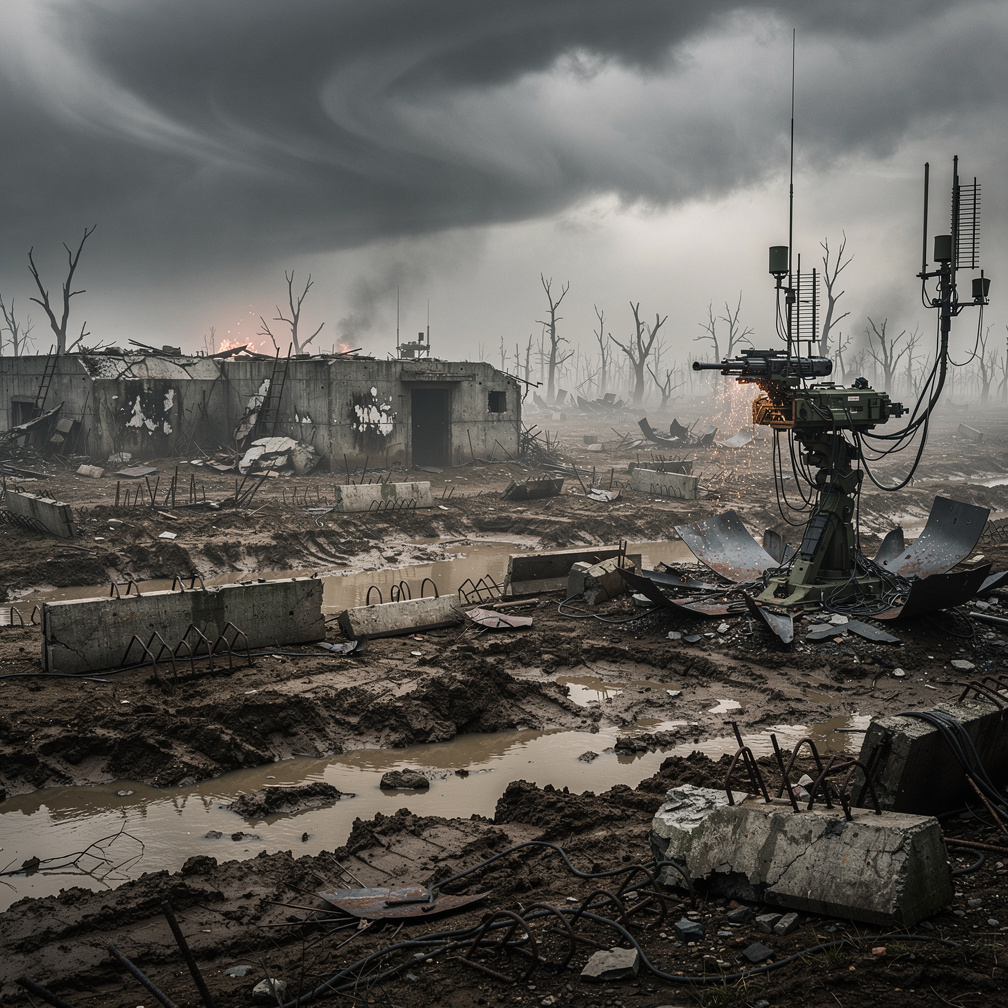 Imagine if: The year is April, 1969. WW1 ravages Europe, reaching the Americas and Asia alike. 
Technology has been hyper-dri