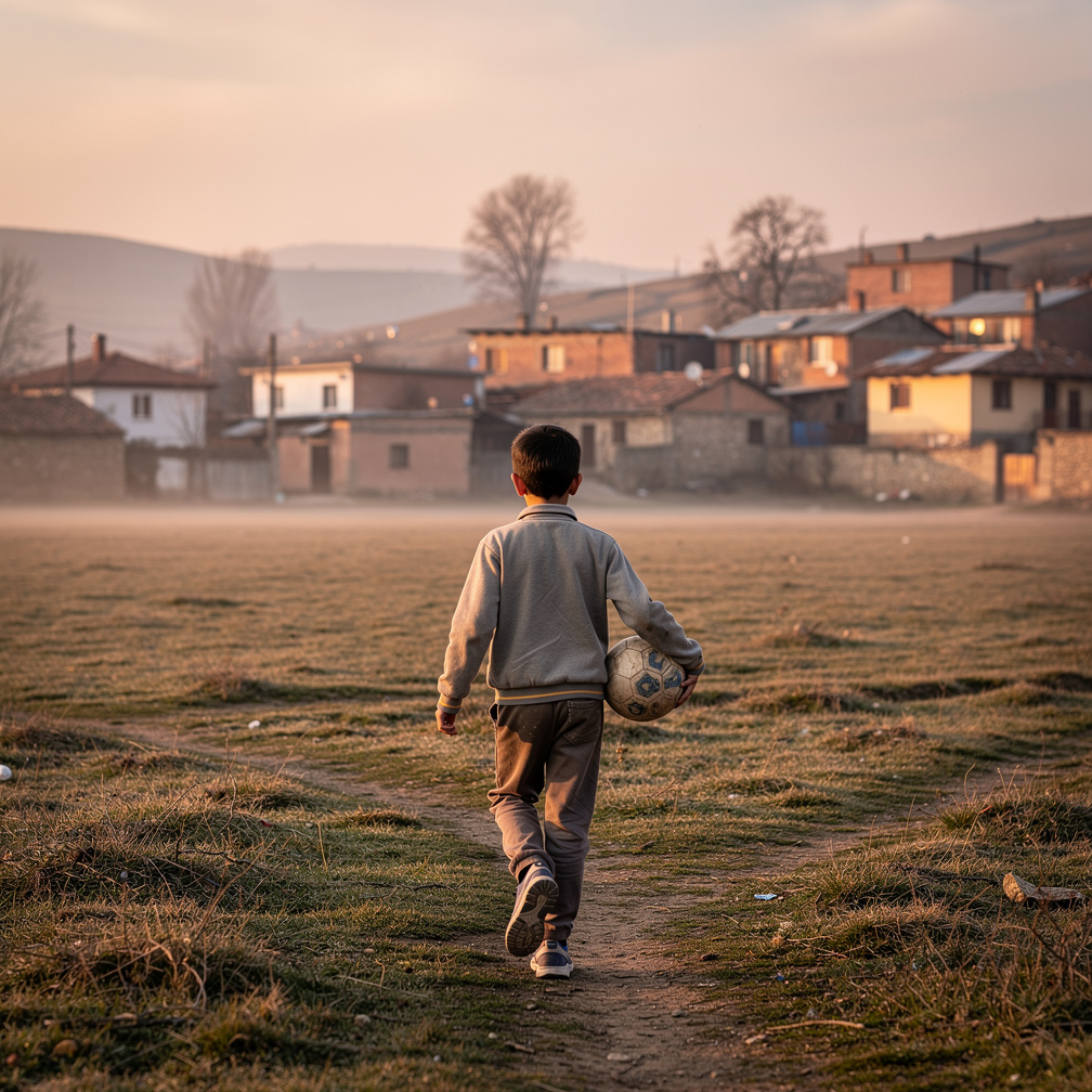 Hayal et: Tamam, sana akıcı ve biraz da heyecanlı bir hikaye yazıyorum:
Kaybolan Topun Sırrı
Yusuf her zamanki gibi sabah erk