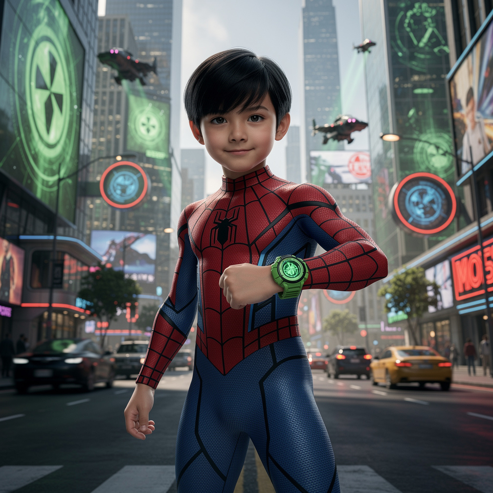 Imagine se: Ben 10 homem-aranha omnitrix FX.