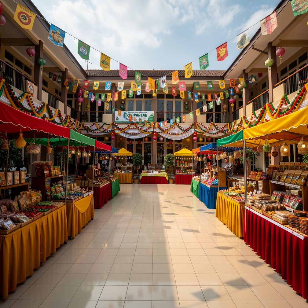 Bayangkan jika: Bazar UMKM dalam rangka hari ulang tahun kabupaten Banyumas. Bekerja sama dengan kantin Abadi Kuliner. Tempat