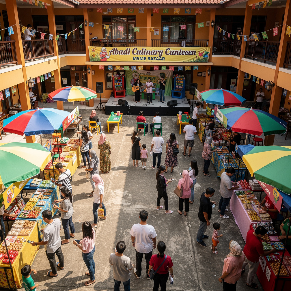 Banyak pengunjung, banyak hiburan.