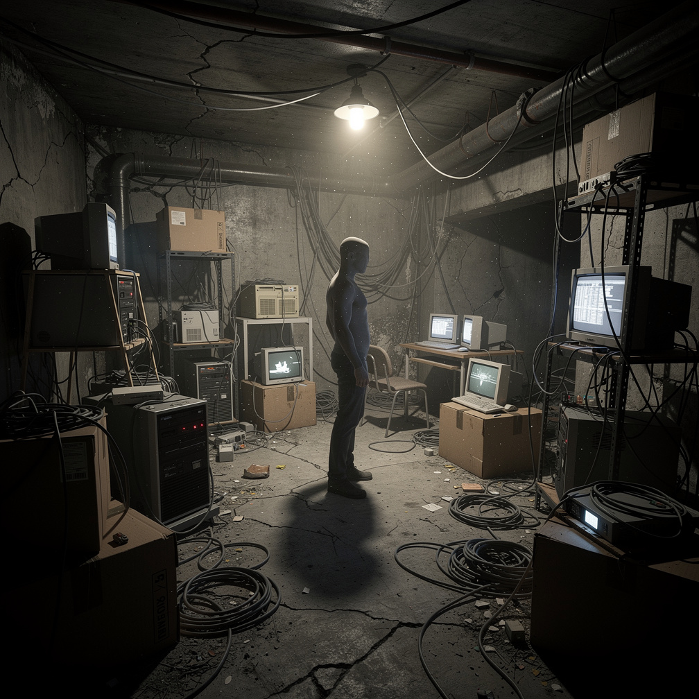 But on your way back, the machine started malfunctioning, it brought you to the year 2088. You ended up inside the basement o