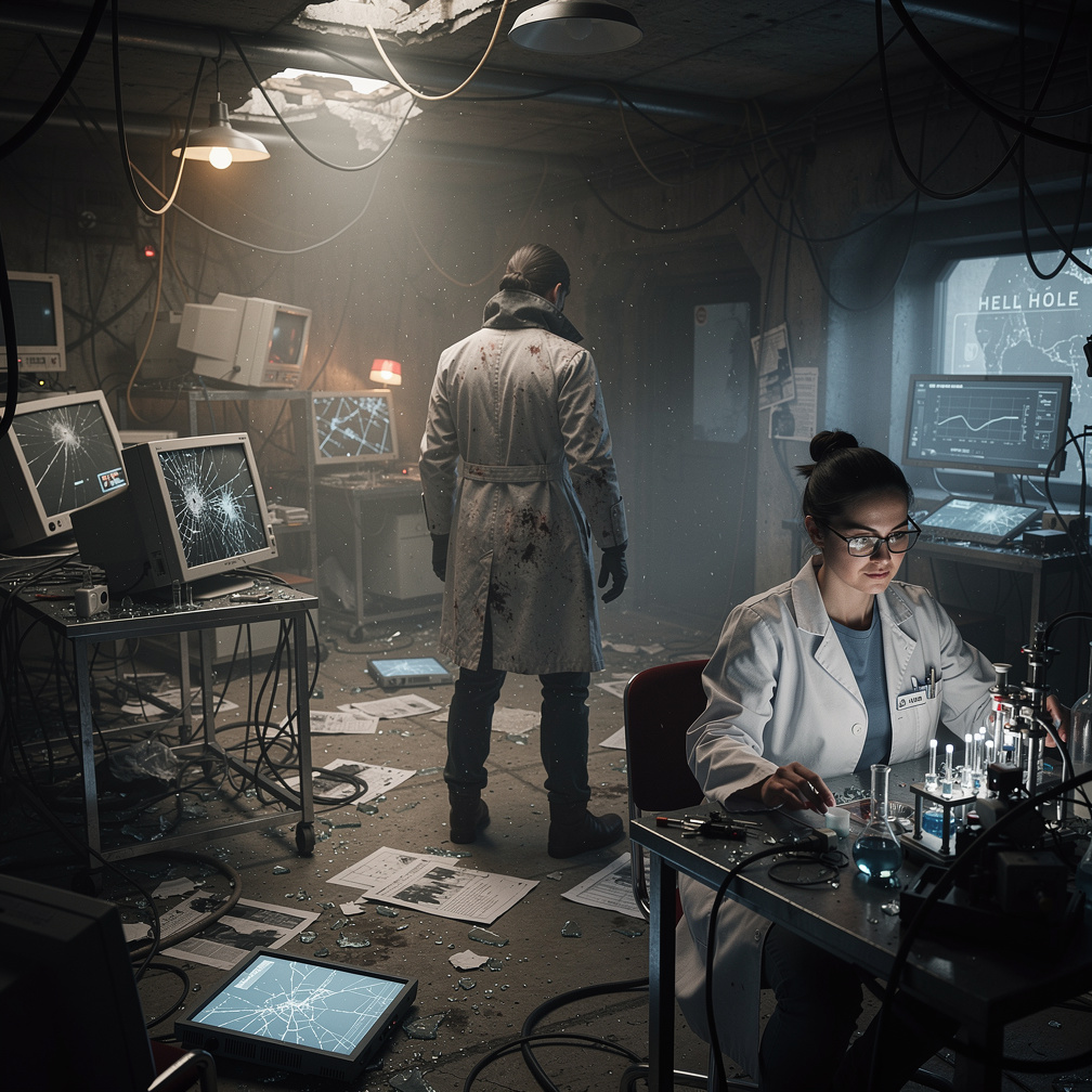 you soon found out that Cassandra Ruri is actually a scientist who's working on the project called "Hell hole" which is the p