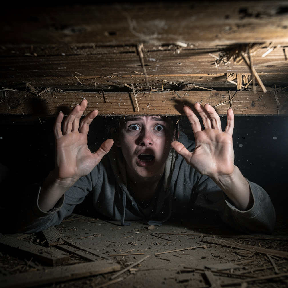 Imagine if: I tried to steady my breathing.
“Panic will kill you faster than the air running out,” I whispered to myself, tho