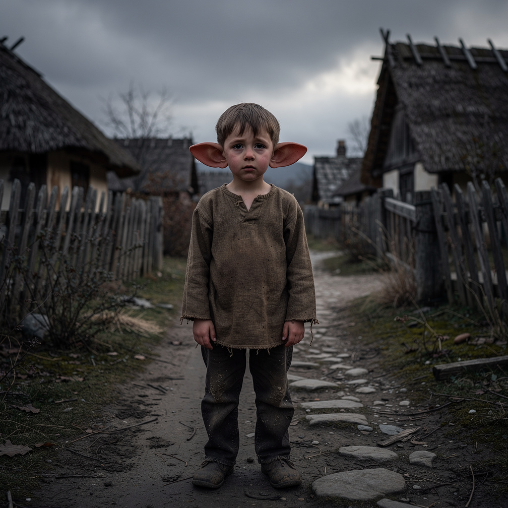 Hayal et: Bir gün bir çocuk vardı kepçe kulaklı kulakları arkadaydı adı Fendil bakiydi herkes onunla dalga geçip döverdi.