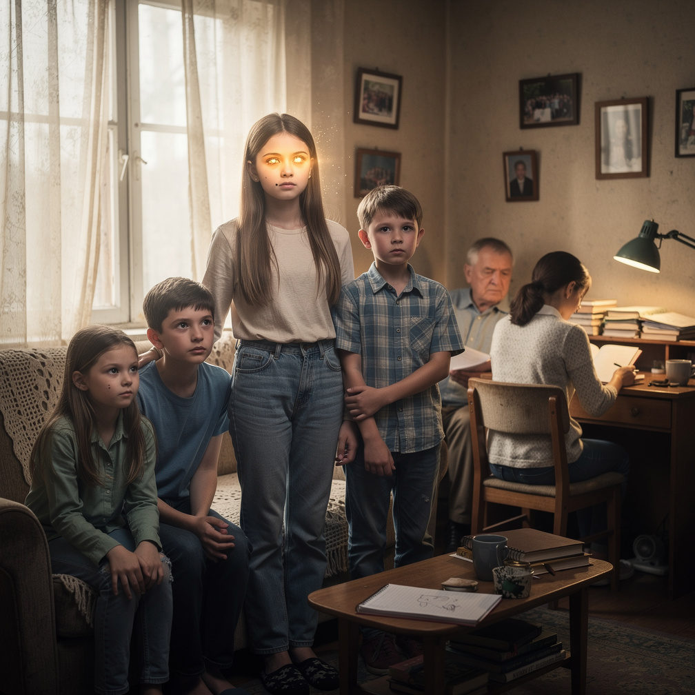 فتاة بسيطة ومرحة وتحب حياة لديها اربعة اخوة فتاة وثلاث ذكور يحبونها ، لكن لدبها اب متسلط يحب نفسه ويكرهونه ولديهم زوجت اب ، ف