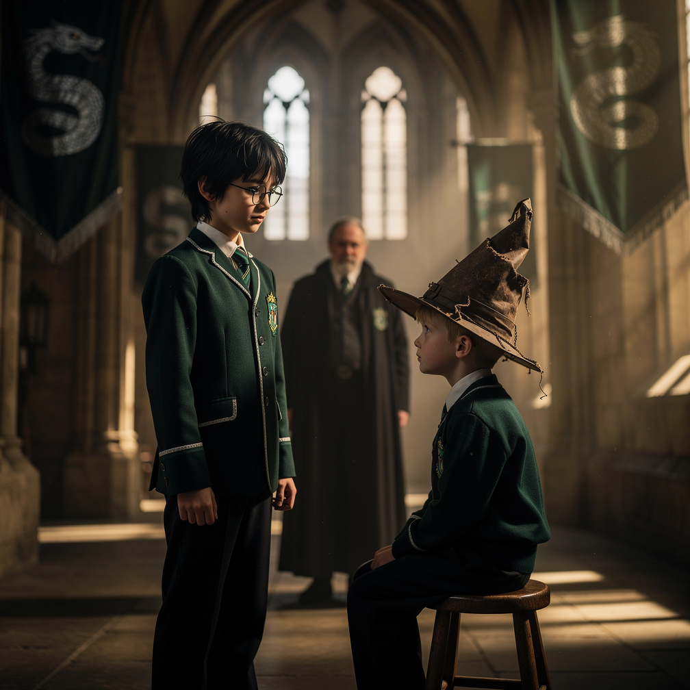 (Harry ile karşılaşırım  o üçüncü sınıf ben ise birinci) merhaba Harry Potter