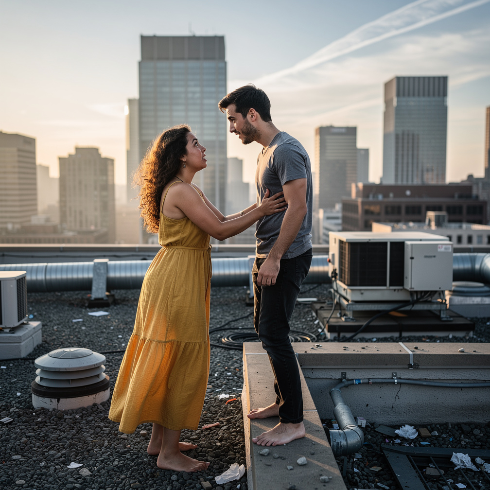 Imagine if: What if, in generation, while Chester is about to jump on that roof, an old friend stops him and helps him with f