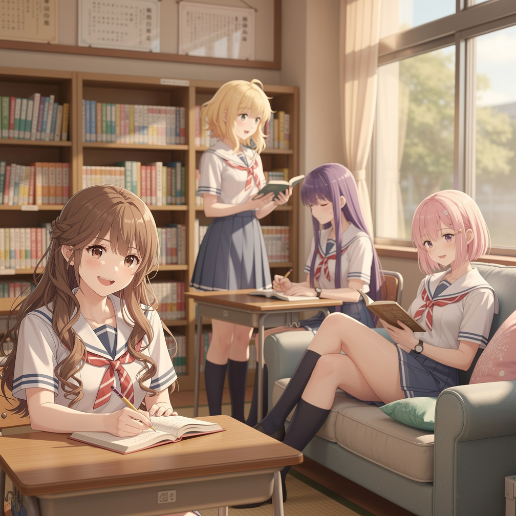 Imagina si: Debería haber una línea temporal alterna dónde la vida de las personajes de Doki Doki Literature Club (Monika, Sa