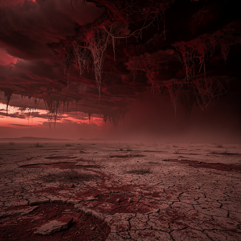 Imagine se: Sonhei que o céu caía mortos e estava vermelho.