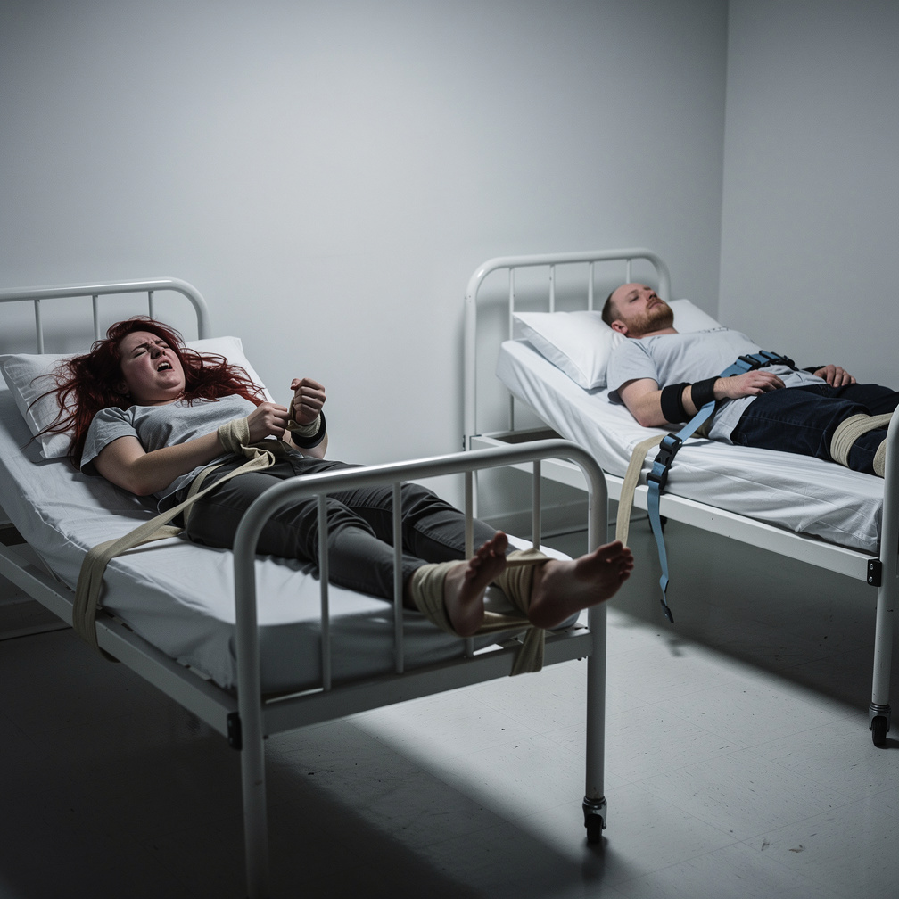 Uyanmaya çalışıyorsun, ancak sadece bileğini incitiyorsun ve birinin geldiğini görmek için uğraşıyorsun