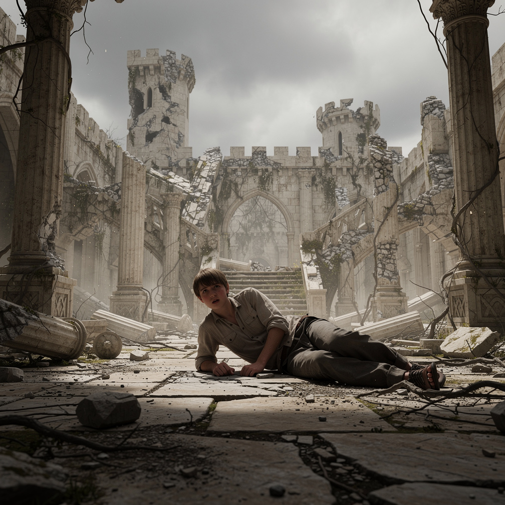 Imagina si: Despiertas en unas ruinas desconocidas, todo se ve dañado de piedra, por la arquitectura se ve que era un antiguo