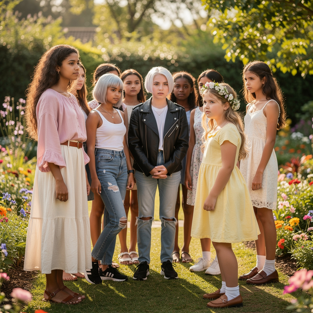 يلقين التحية على الشاب