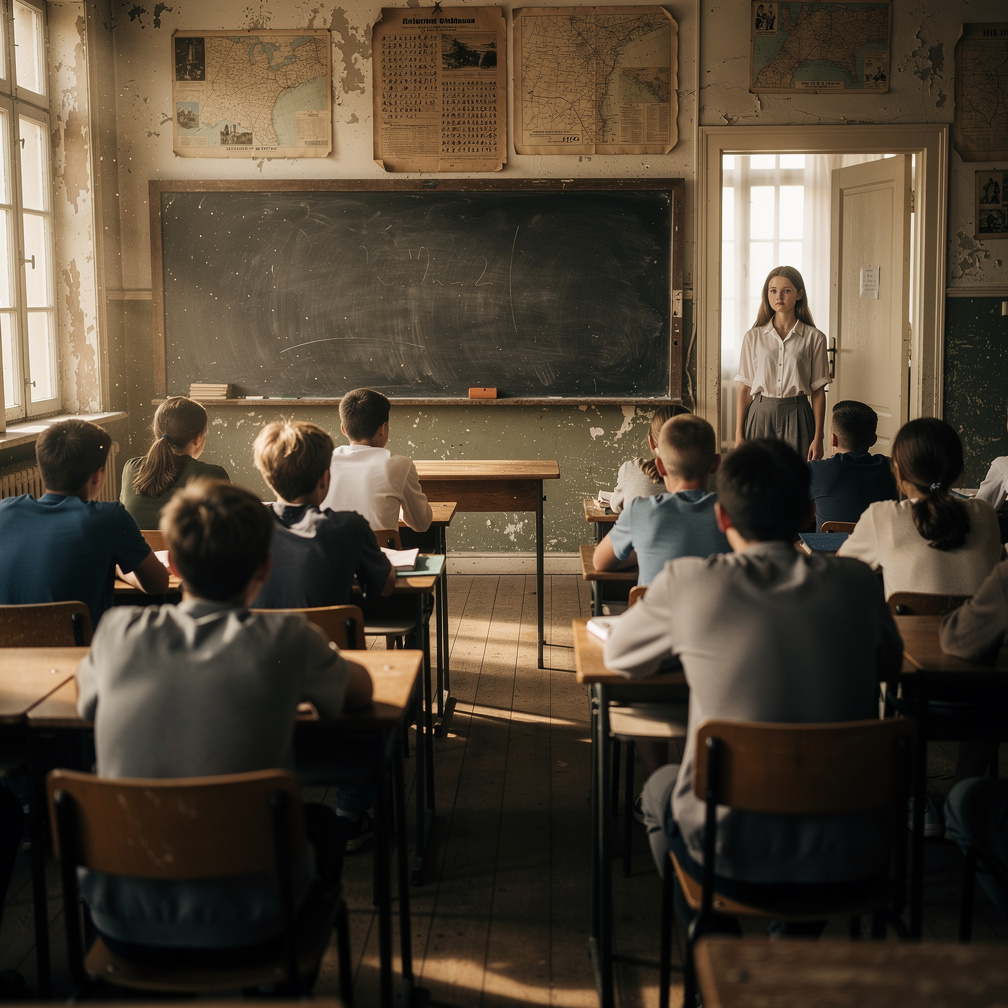 تخيل لو: عنوان المسلسل: “أسرار القسم 2 ثانوي”
في ثانوية قديمة تقع في حي هادئ، تبدأ القصة مع بداية عام دراسي جديد. تدخل “ليان”