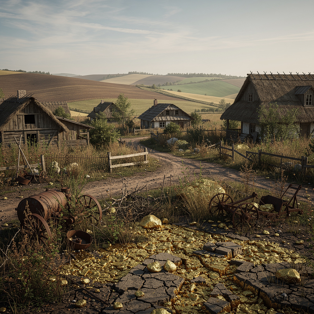 Imagine if: There was a village where the earth yielded gold, but today its farmers were struggling to make ends meet, yearni