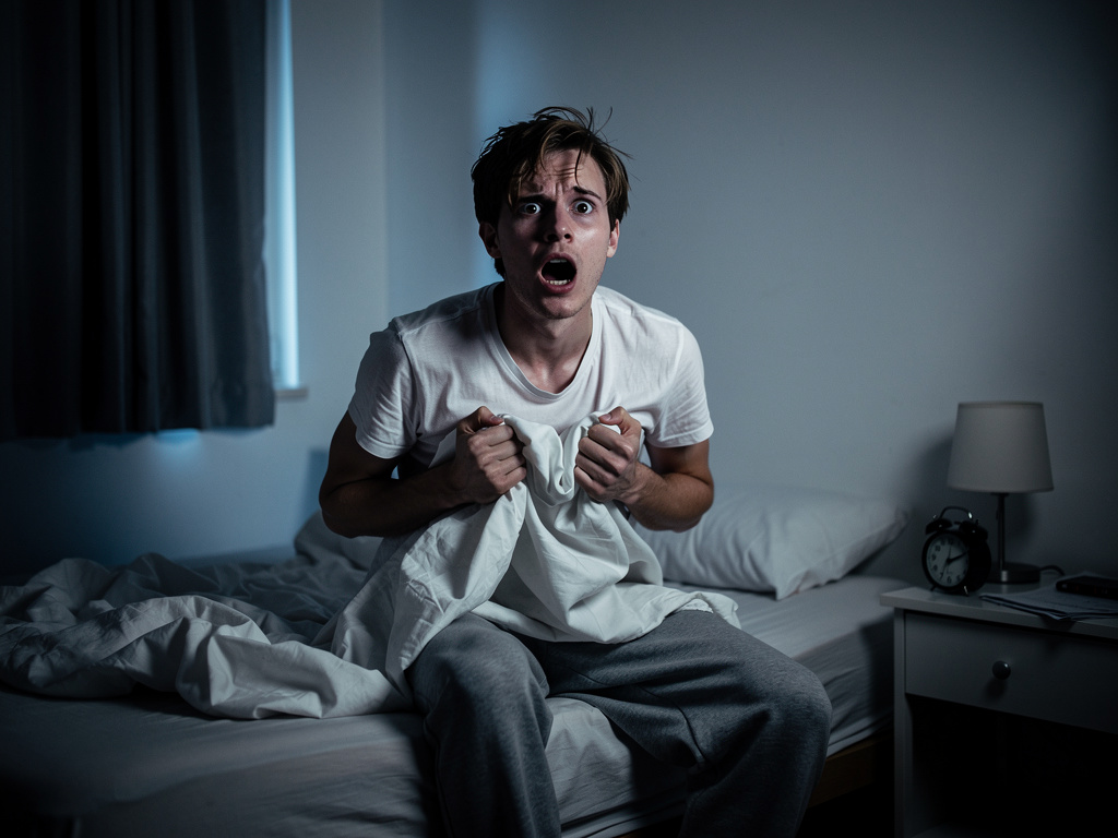 تخيل لو: شاب بيفيق مرعوب