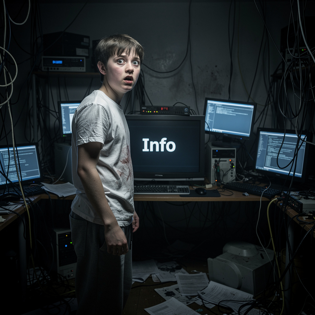 بيلاقي إنفو مليان دم.