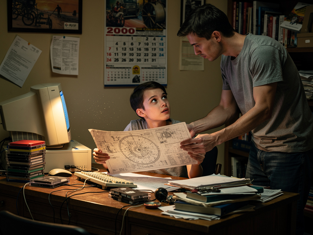 تخيل لو: تخيل بانك اكتشفت مخطط لصناعة آلة الزمن و سافرت لعام 2000 و من بعدها عطيت المخطط لنفسك الصغرى و من بعدها نفسك الصغرى 