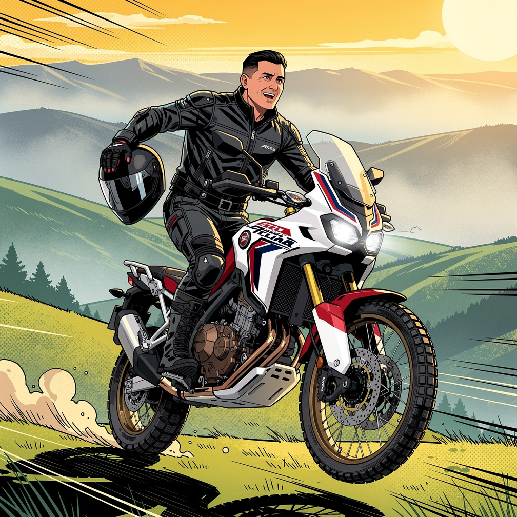 Hayal et: Motoruna atlayan Tuğrul dağlara doğru yola çıktı, güzel bir Africa Twin motoru vardı. Hava güneşliydi, o da Karaden